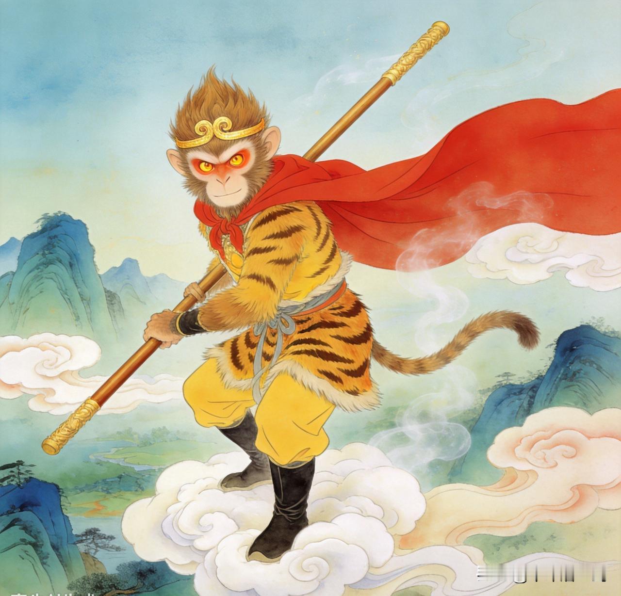 知道吗？真正的孙悟空是什么样子的？这幅画的形象和《西游记》原著描写高度契合，但在