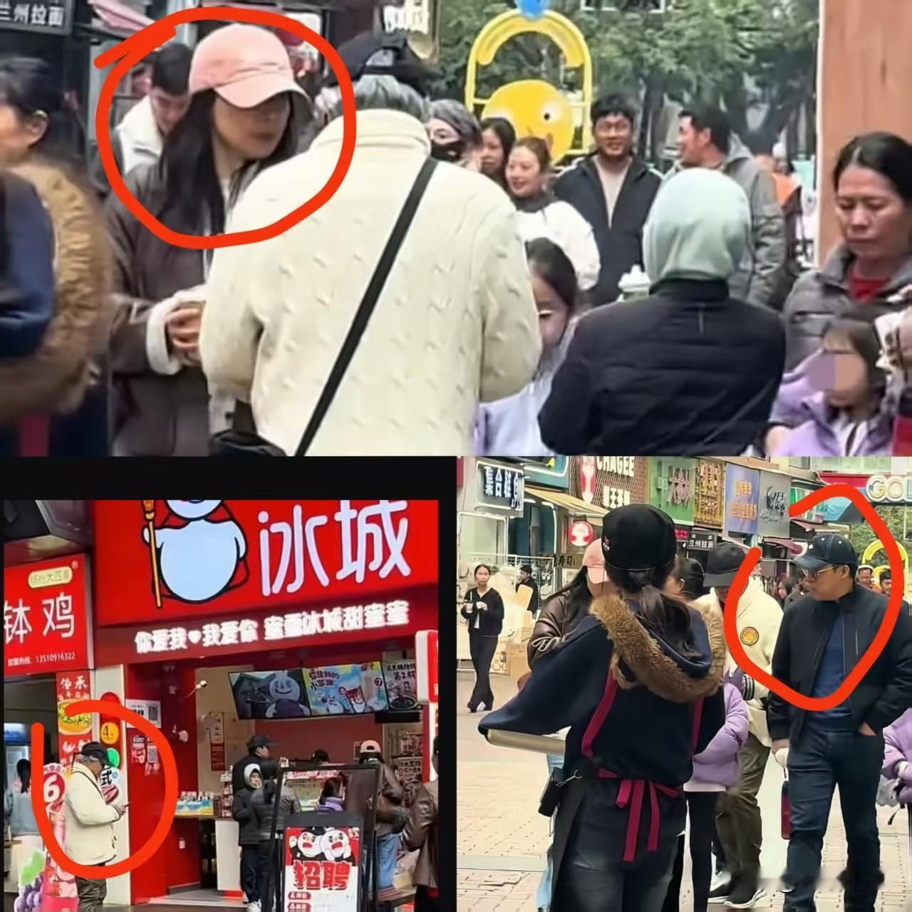 真没想到身价过亿的豪门大咖还能带着公公、老公和三个孩子一起逛街，还能一起喝奶