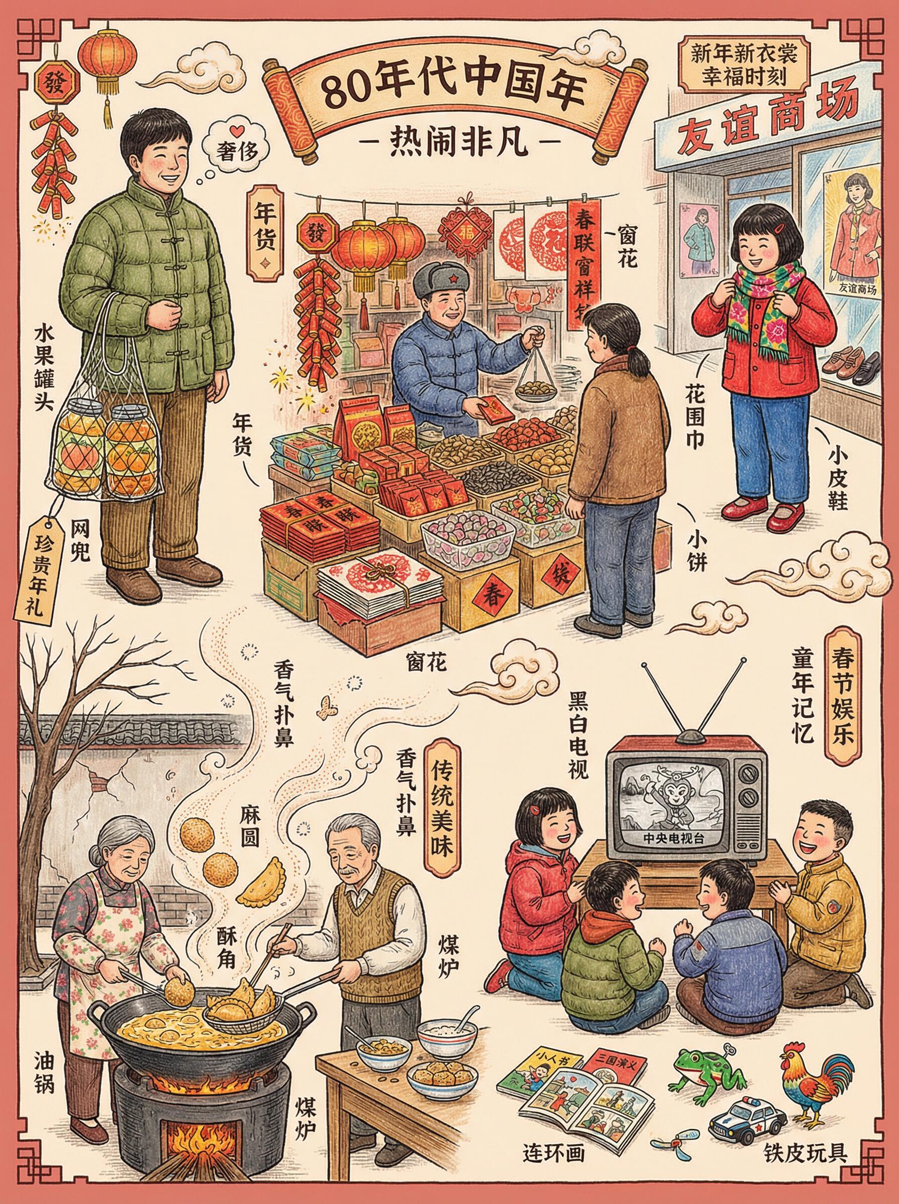跨越60年年货变迁，每代人的年味都藏这。年味最浓的地方，永远藏在备年货的时光里