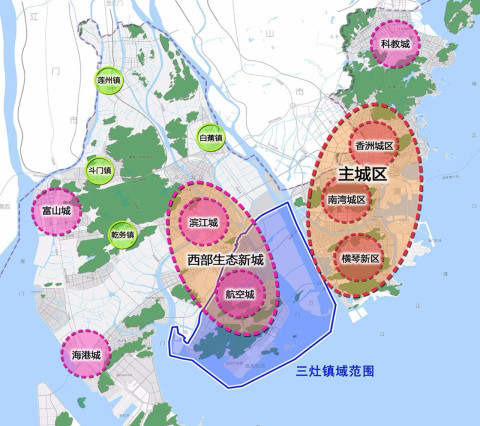 珠海地图区域划分图片_珠海市2017行政区划图图片