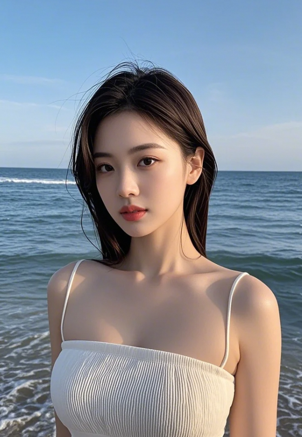 发梢轻扬魅惑天成，美得惊心动魄