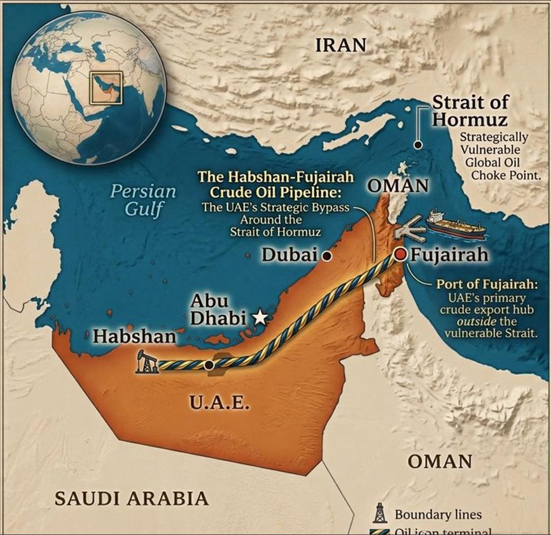 阿联酋已经找到，避开霍海峡的通道，秘密打造很多年！阿联酋的石油公司发布通知，5