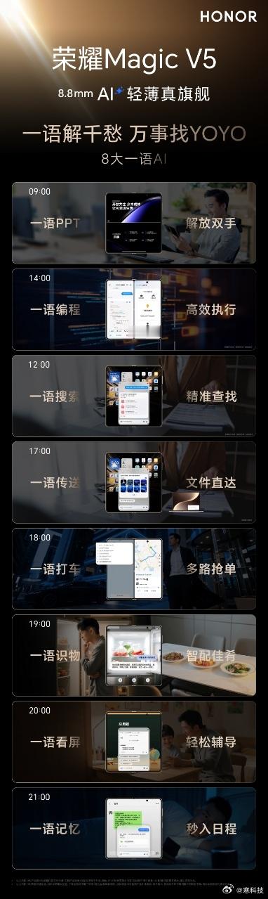 荣耀MagicV5满血真旗舰荣耀李健称MagicV5地表最强荣耀MagicV5