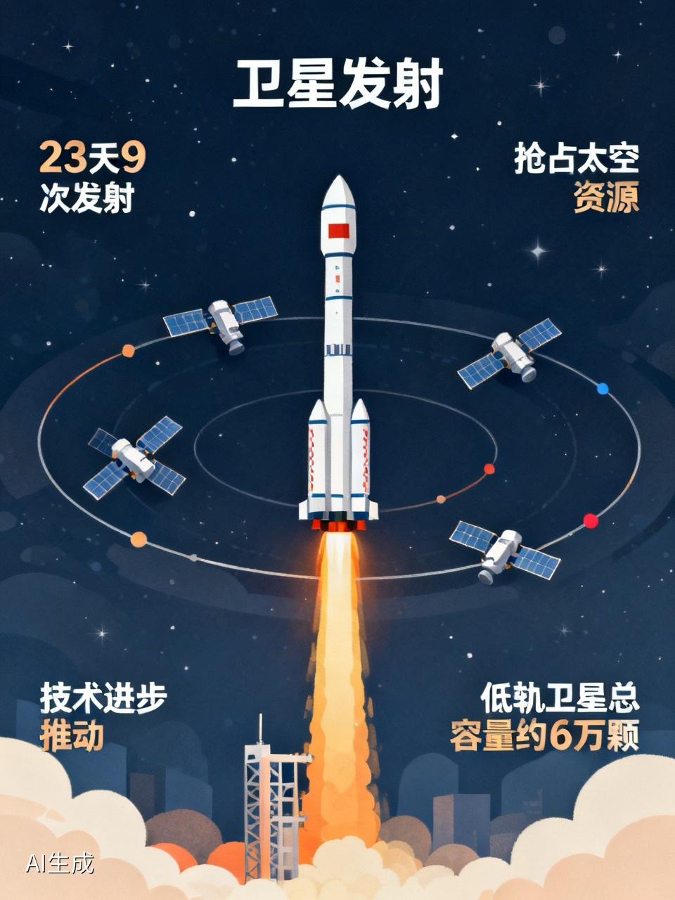 最近我国卫星发射真的很频繁，从7月27日到8月18日，23天就成功进行了9次发射