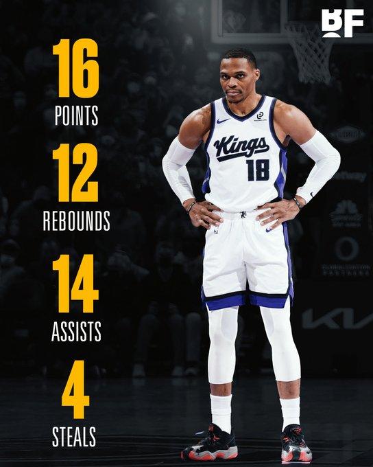 三双难救主！威少37岁后第2次三双，国王防守崩盘+角色球员拉胯成输球