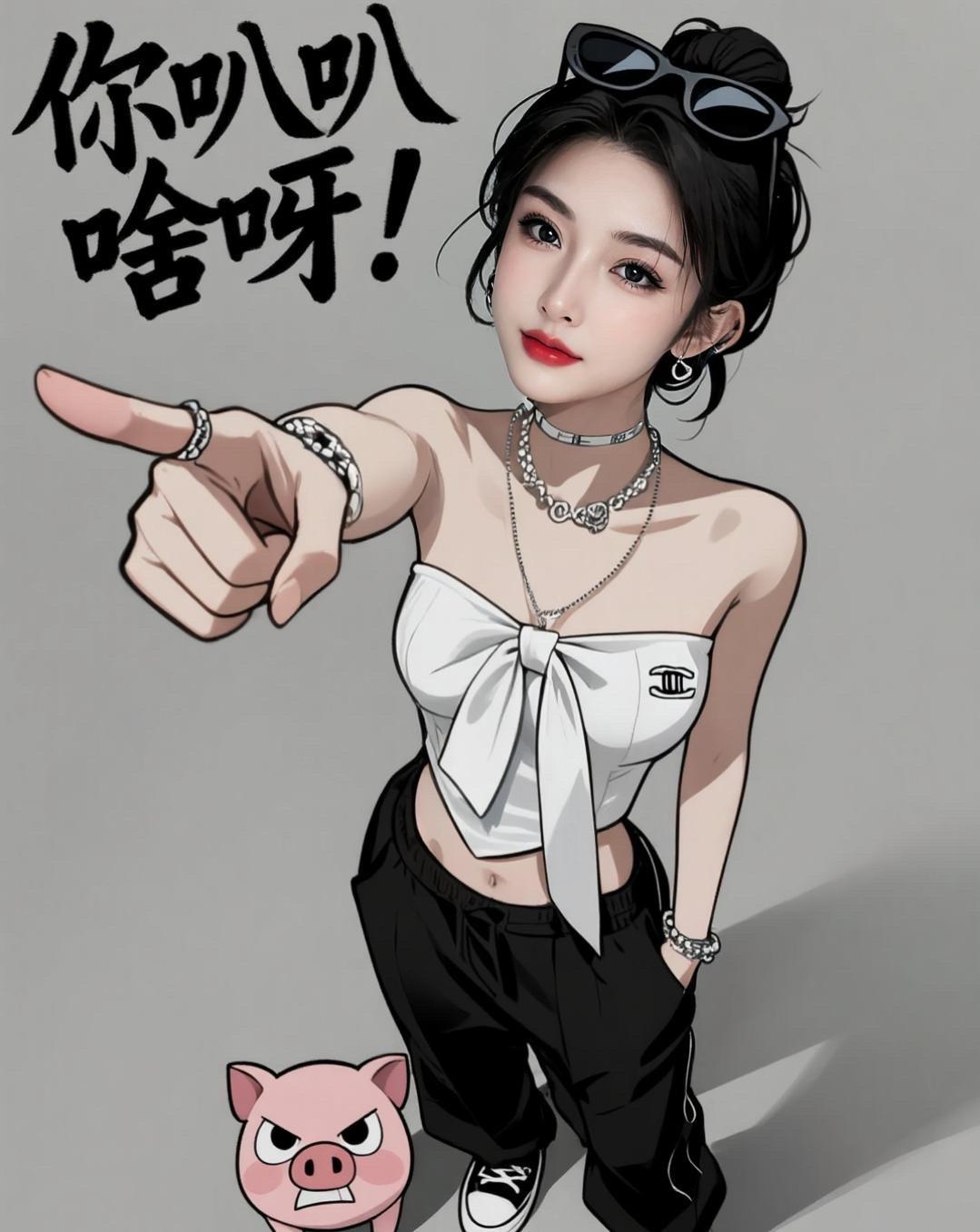 AI俏皮漫画风
