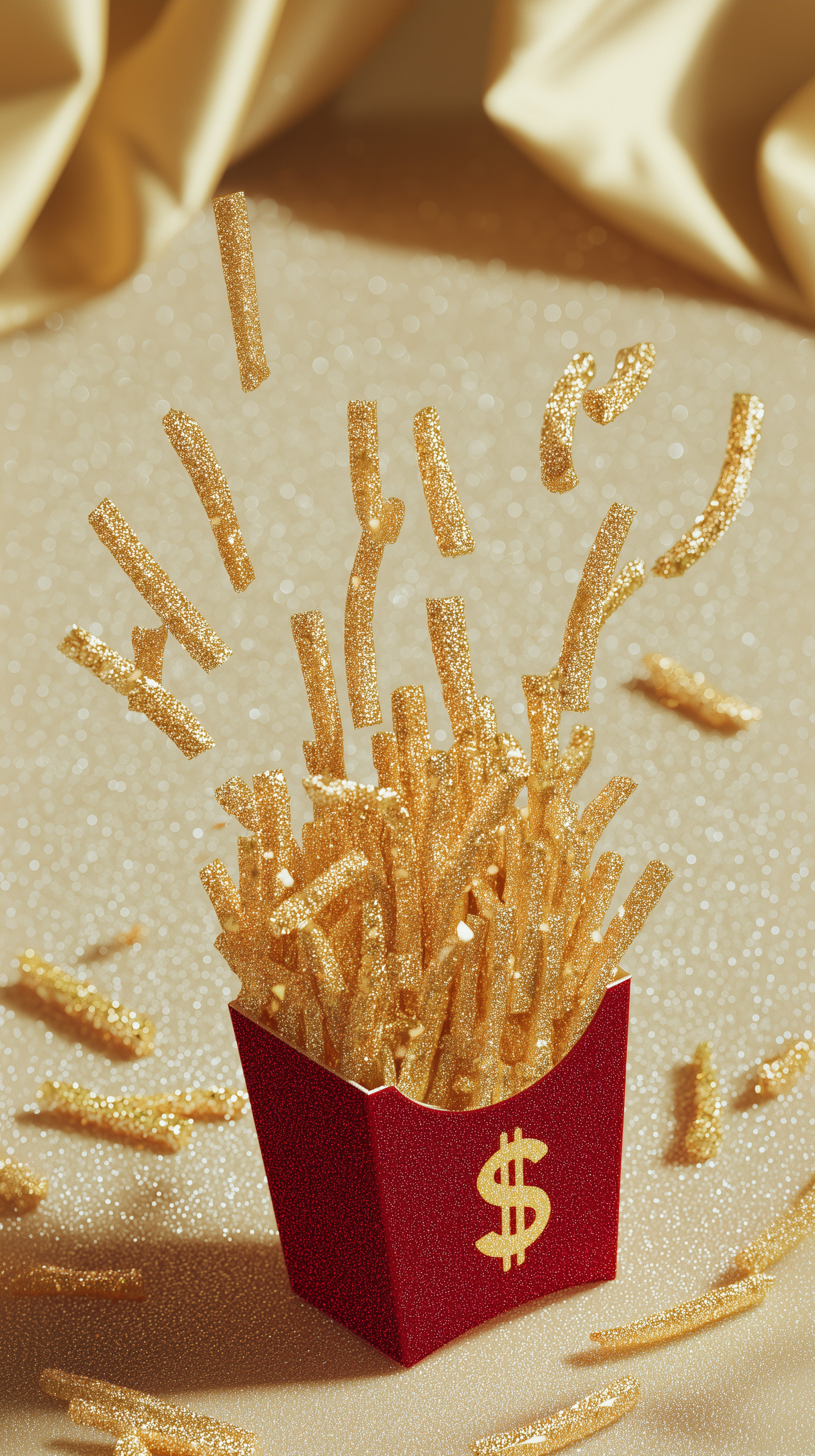 喜欢吃薯条的有福了～「薯来金满」景深壁纸