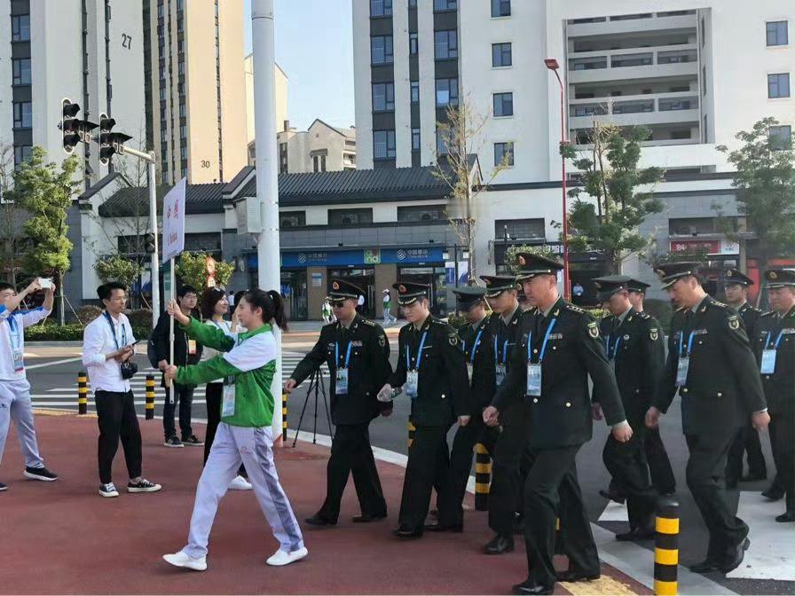 2019世界军人运动会开幕式上的樊振东​​​