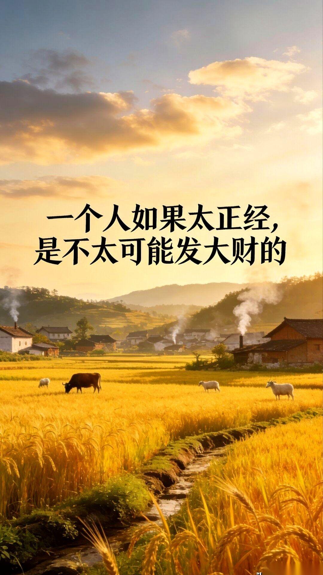 我算是看明白了，越是那种板板正正、凡事都想得滴水不漏的人，越是跟发财俩字没缘分。