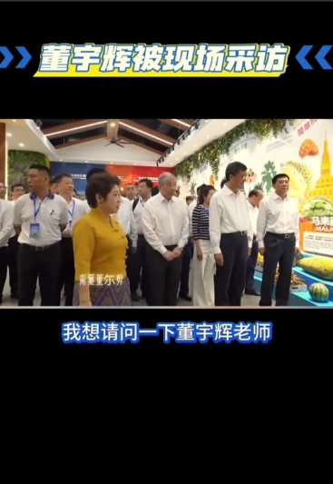 错过了直播，现在到处刷切片看[捂脸哭][捂脸哭]董宇辉被现场采访主持人:董宇辉多