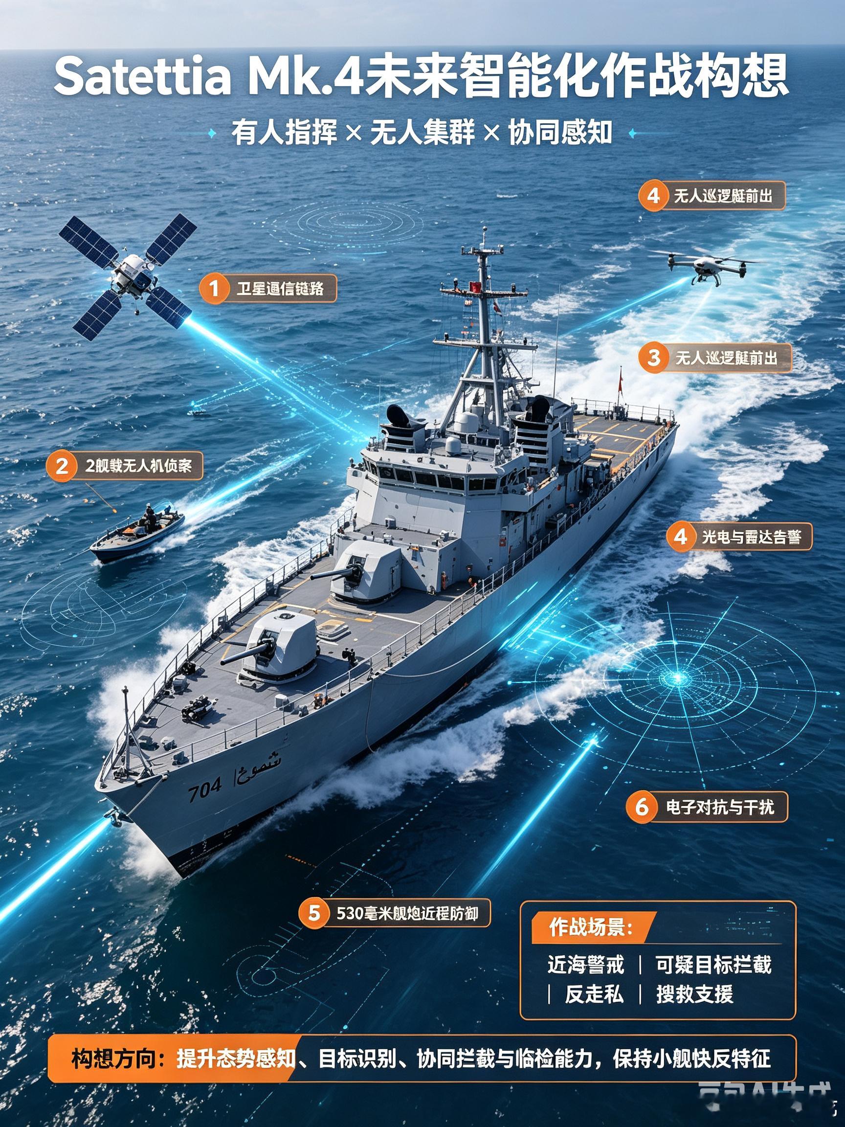 伊拉克🇮🇶SaettiaMk.4｜意大利造近海巡逻舰⬩基本概况：由意大利芬