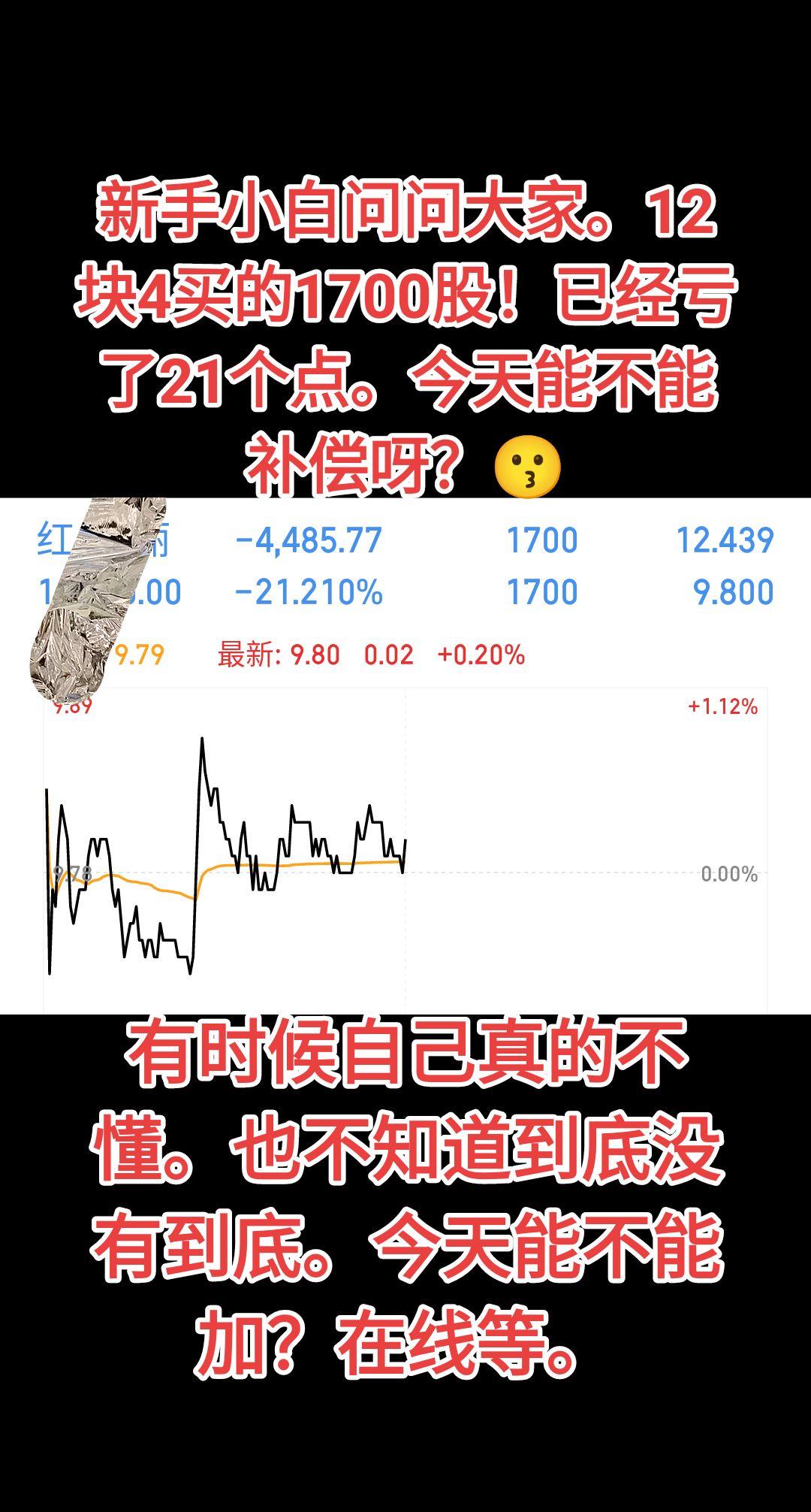 他奶奶那个腿。这个股票。亏了我21个多点
