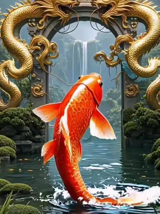 金榜题名十年苦读寒窗里，鱼跃龙门待此时。蛟龙入海争龙榜，
