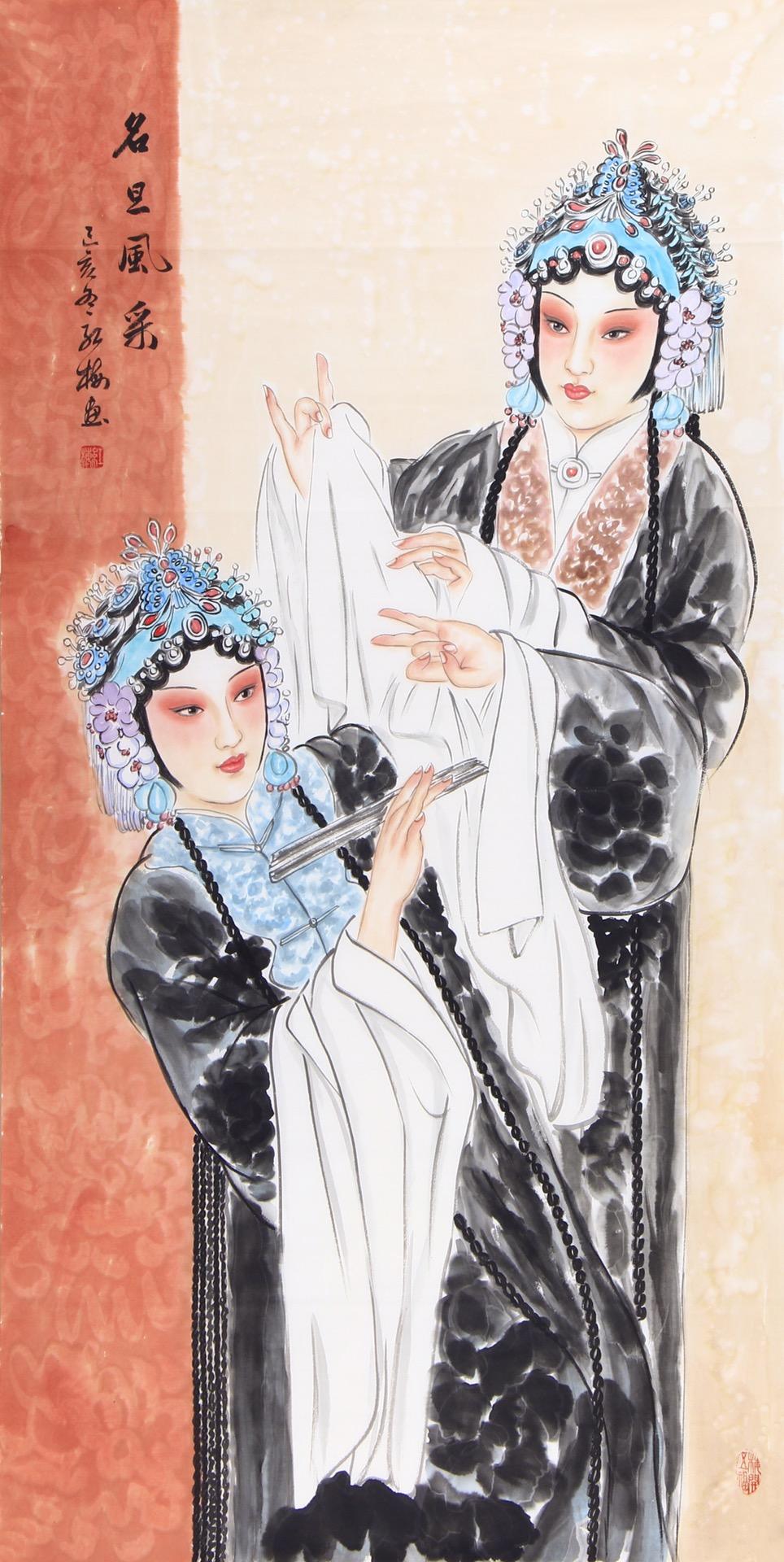 梨园清韵｜笔墨融汇工写之美，女画家陈红梅走出独具一格人物画创作路艺术星河璀