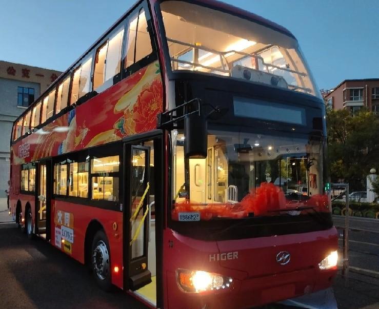 太原有的，大同也要有。双层观光巴士闪亮登场大同古城了。大同这是紧跟太原呀。老大