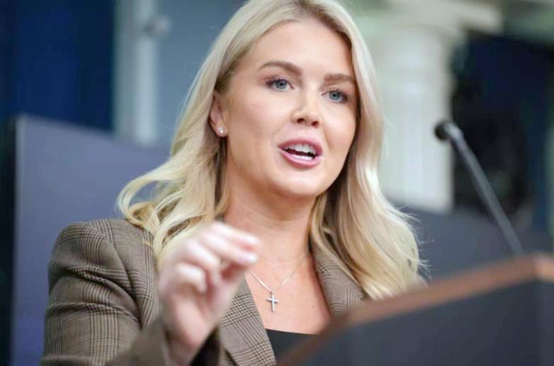 白宫新闻秘书卡罗琳・莱维特发怒道：“如果联合国有人在美国总统和第一夫人踩踏时故