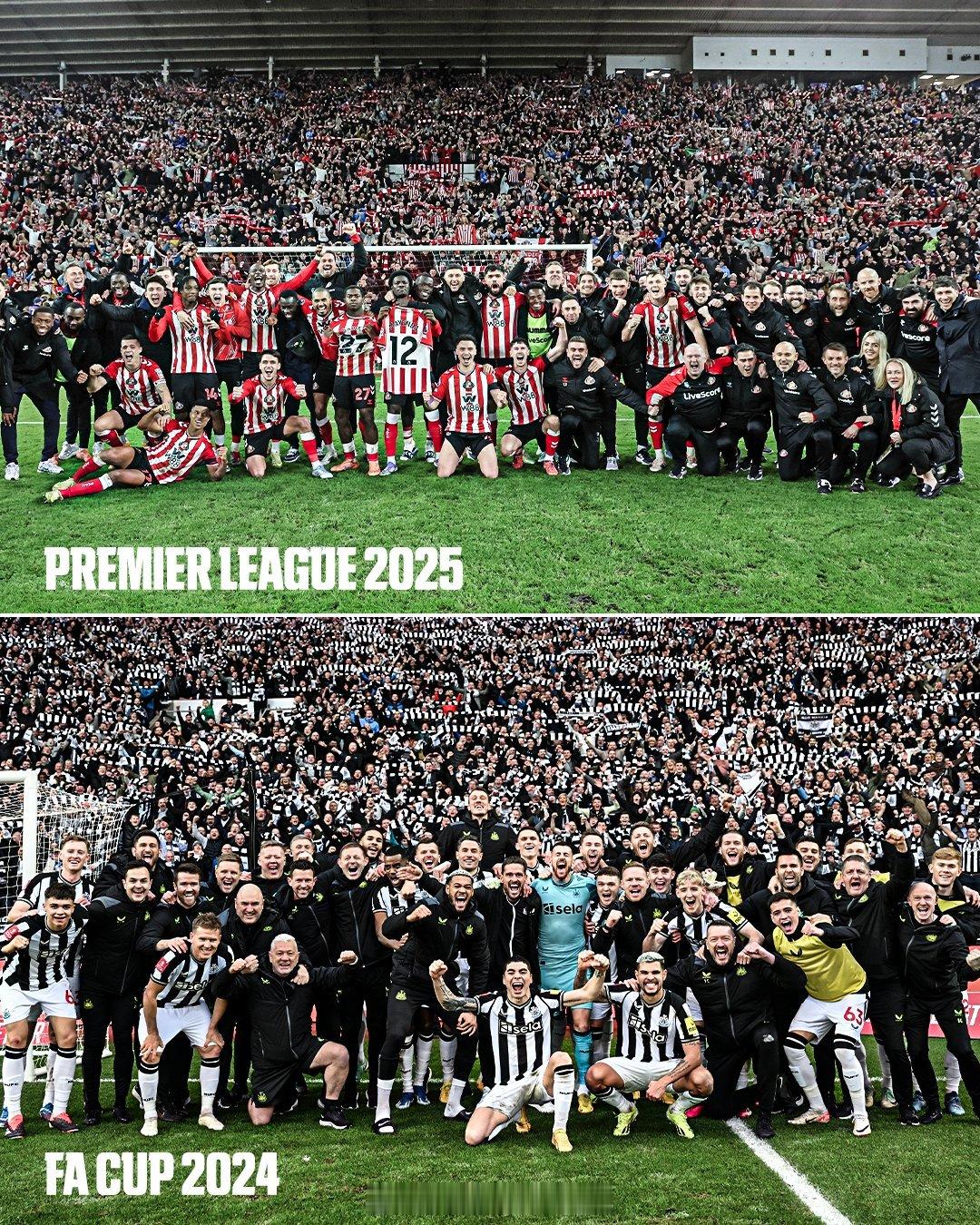 【死敌】2024年1月，足总杯第三轮，桑德兰主场0比3不敌纽卡斯尔，比赛结束之后