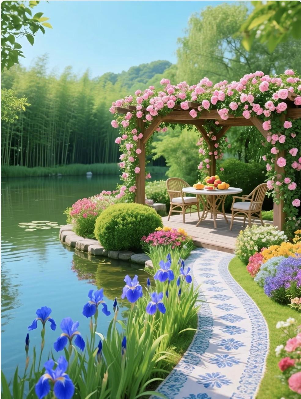 上联：花前漫步诗心醉下联：月下独斟桂影深