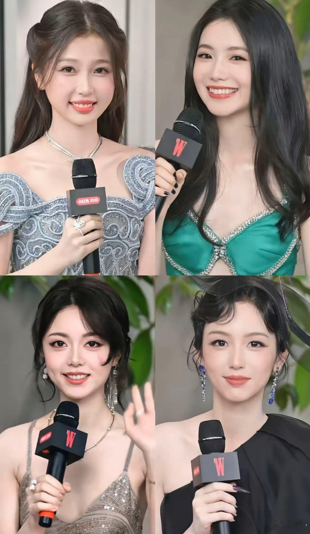 W盛典四位女神穿搭，百花齐放太惊艳。四位女神赵今麦、虞书欣、刘浩存、周也参加W盛