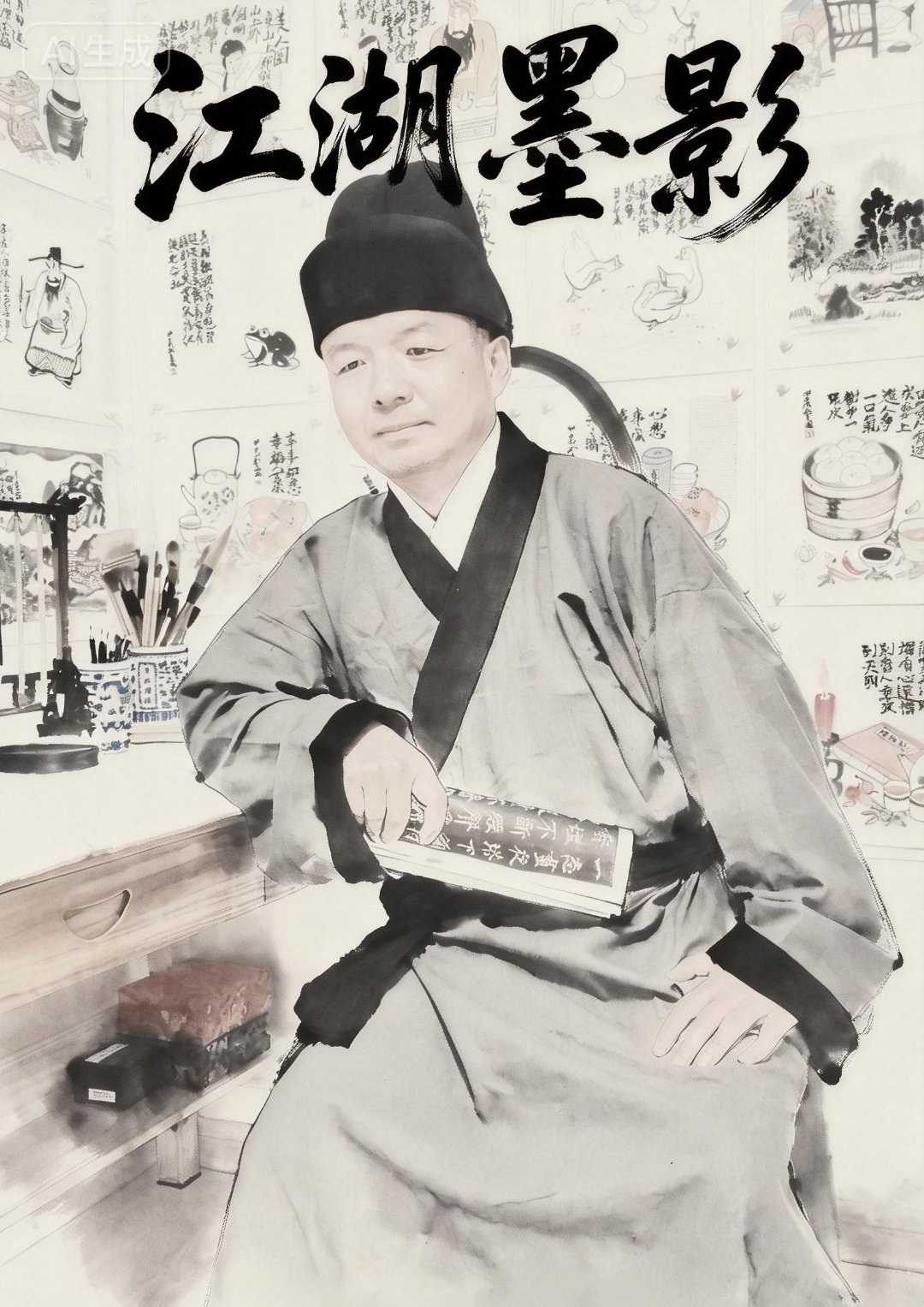 我坚信AI泛滥的时代里，在绘画方面，坚持手绘原生是正确的道路，手绘的每一笔都可以