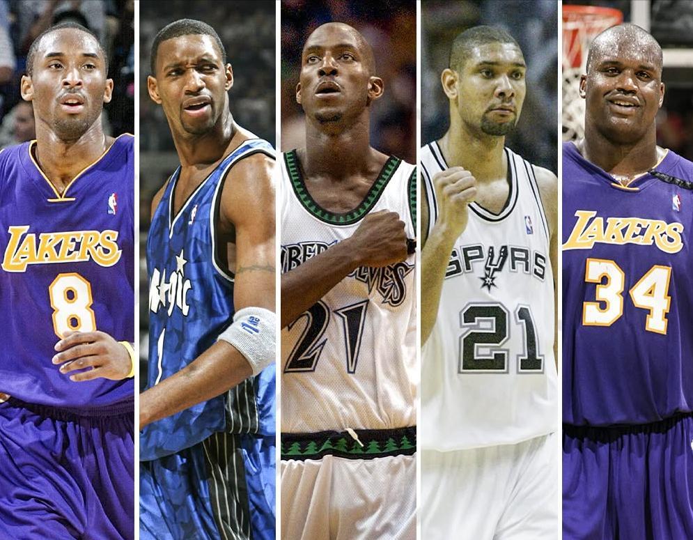 现役挑5个人，能和2002-03赛季的一阵一战吗？阵容：科比、麦迪、加内特、