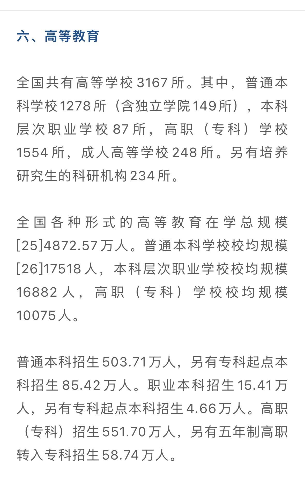 2025年招了多少大学生？多少本科生？2025年教育统计公报发布，普通本科招生5