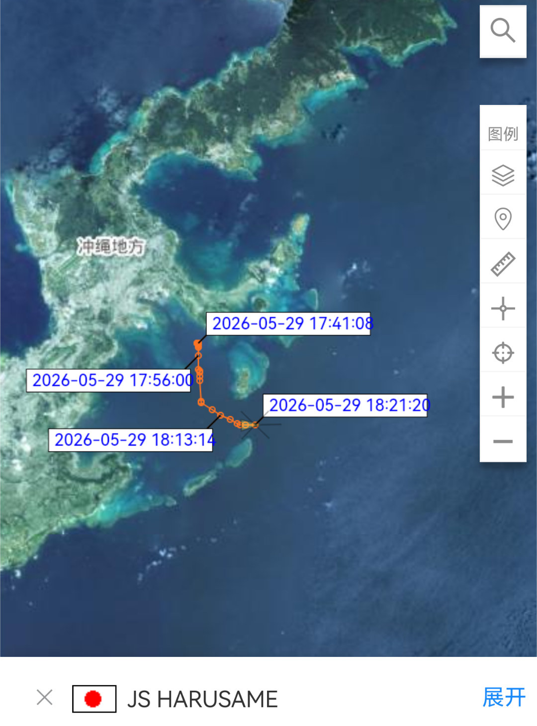 AIS信号显示，6月3号，负责跟踪监视辽宁舰航母战斗群的日本海自朝日号驱逐舰(D