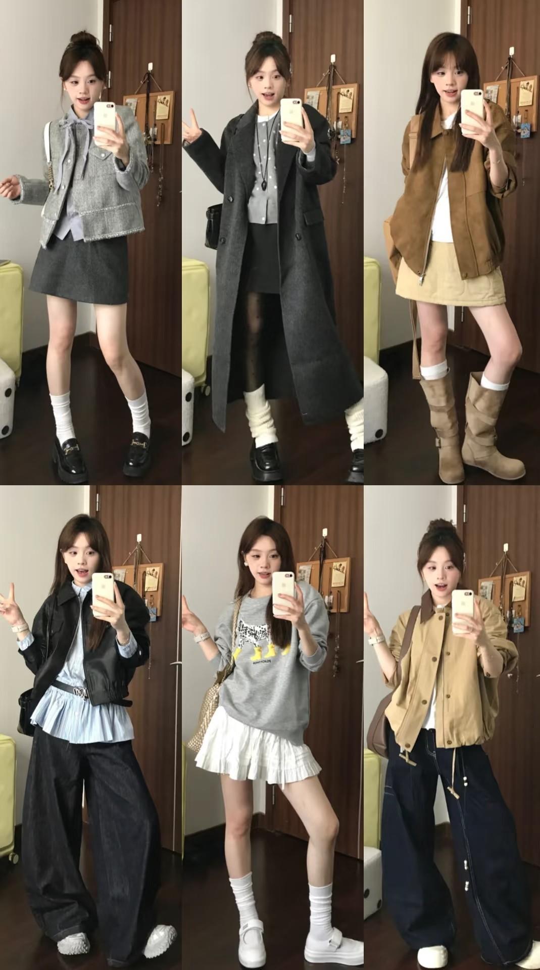 小个子女生的早秋穿搭有很多显高秘籍。比如MiroslavaDuma把羽绒服剪短