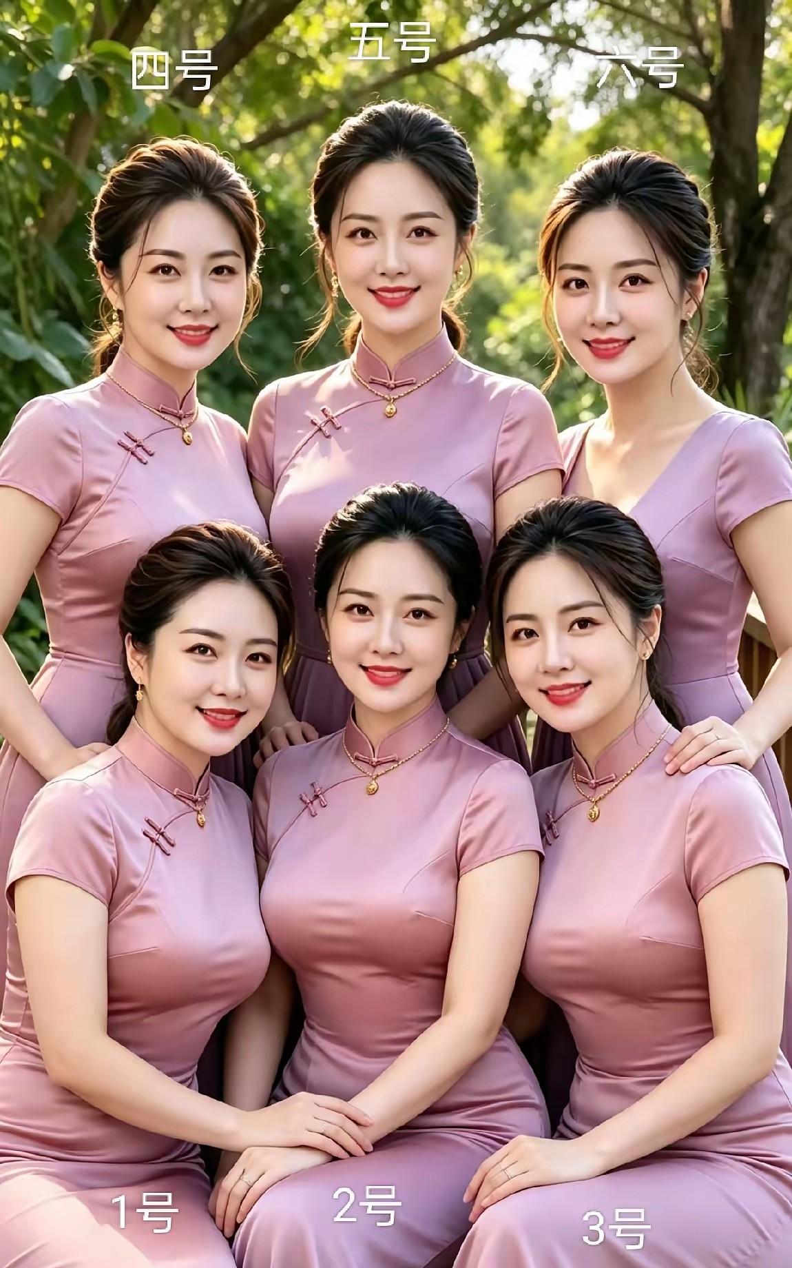 我要2号做我的姐姐，6号做我的妹妹，其她几位做我的闺蜜。