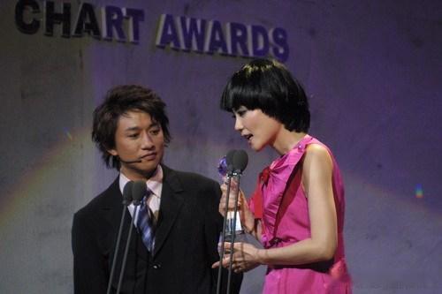 2004年35岁的王菲参加第11届中国歌曲排行榜晚会