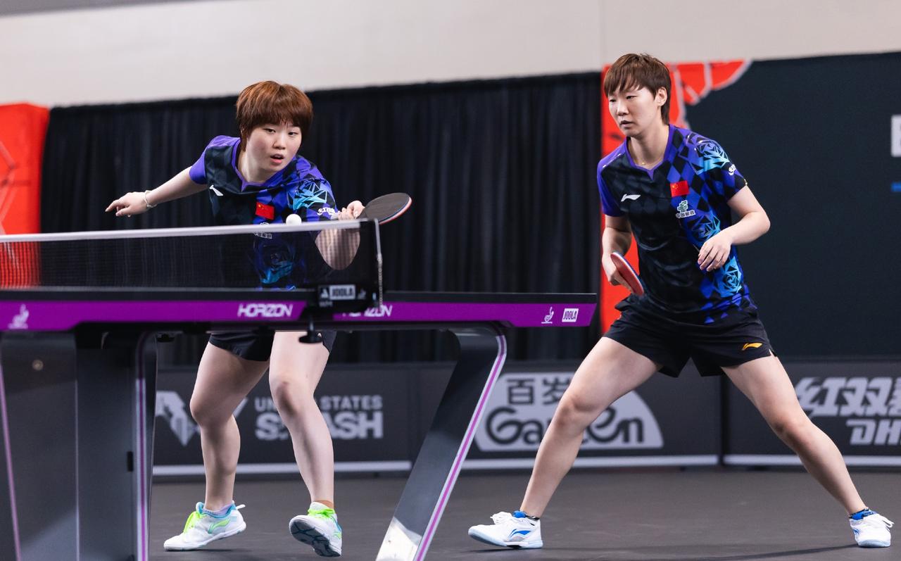双曼组合10-4领先连丢6分!7月5日，2026年WTT美国大满贯赛女双决赛，