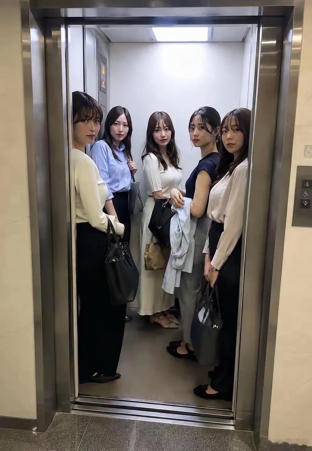 这样的电梯，帅哥你好意思进去吗？