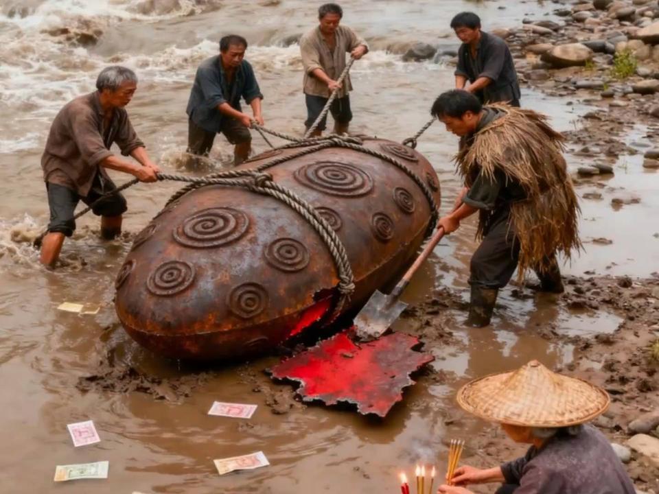 70岁老父亲捡到一块铁疙瘩，放在院子里5年，废品站男人看傻眼