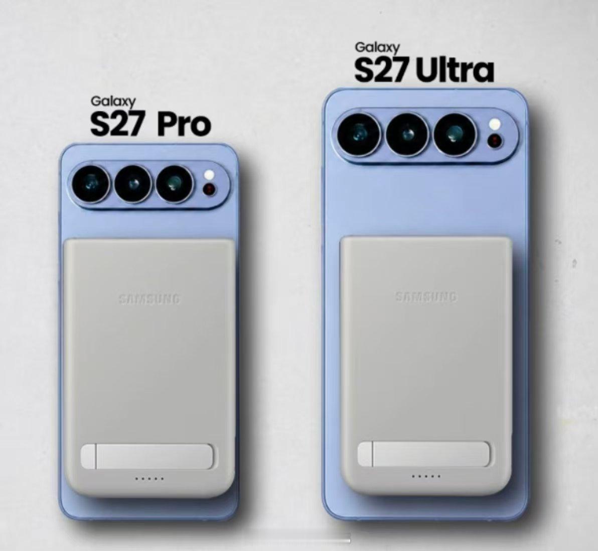 三星GalaxyS27系列外观可能要大改，谷歌化了，镜头从垂直竖排改为横排