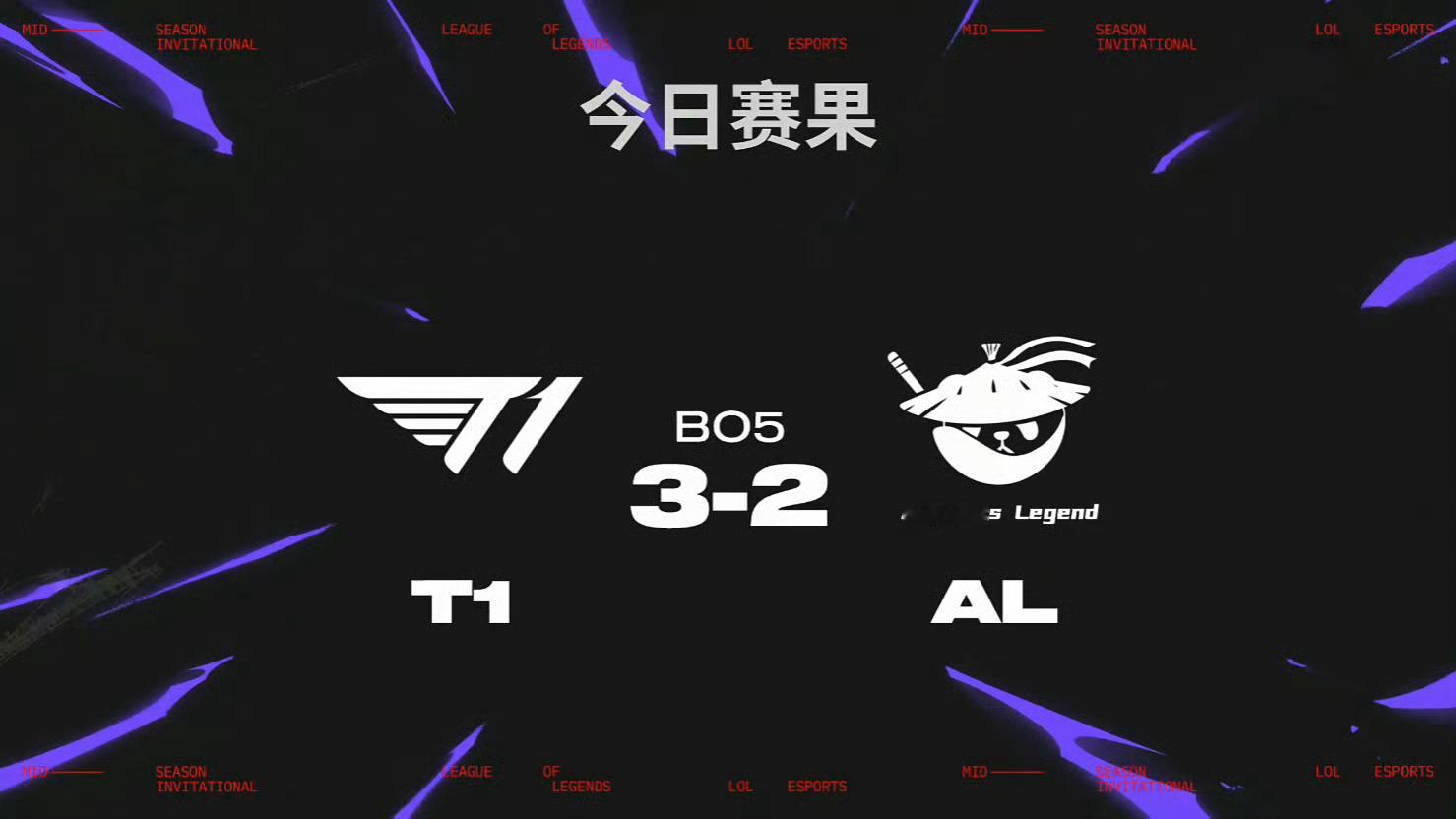 AL遗憾止步MSI看到第四把AL有点优势输了之后，我就觉得T1第五局会赢，AL后