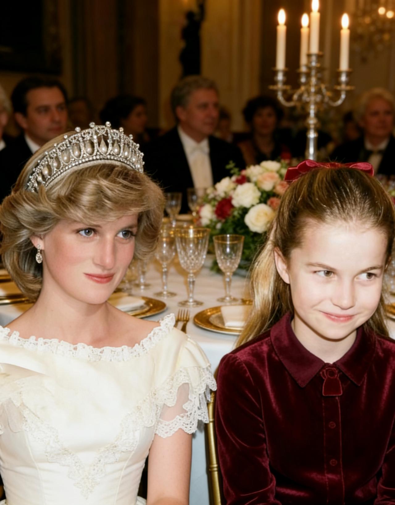 都说夏洛特公主像女王，但是我感觉她更像奶奶。夏洛特的气场比较足，和女王像一方面原