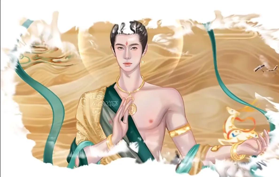 官方发布：王一博攀岩空中拍照神似敦煌飞天。