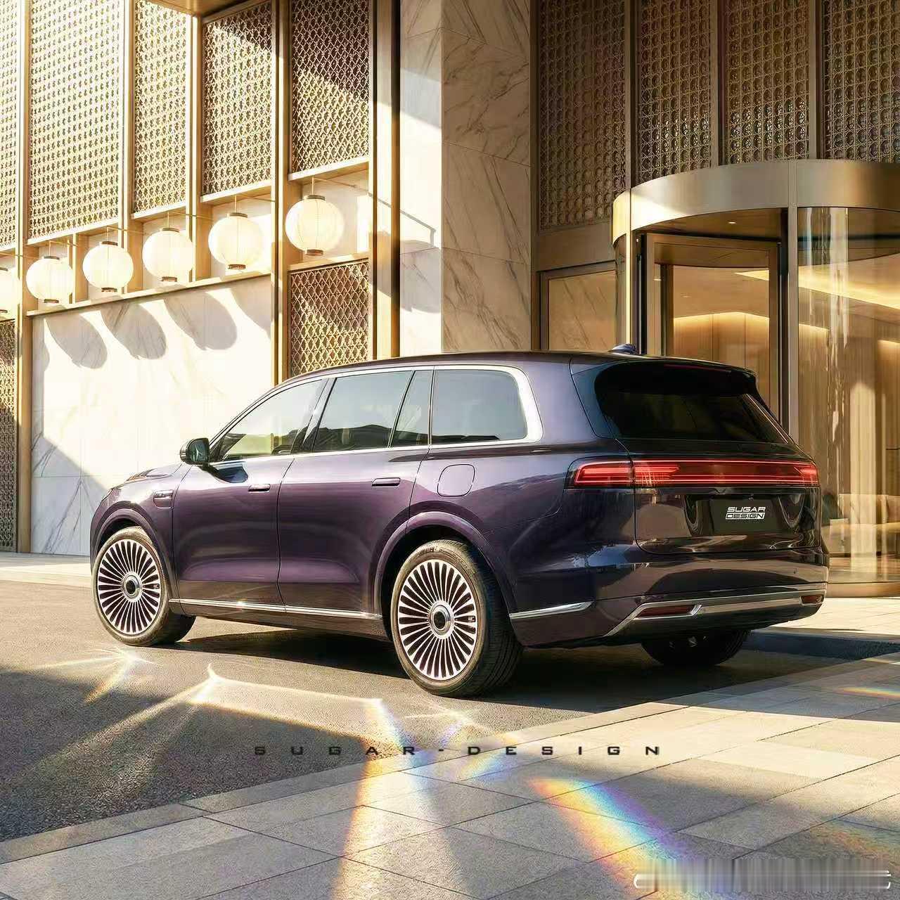 奕境旗舰大六座SUV猜想图曝光奕境华为乾崑旗舰大六座奕境首款旗舰大六座SUV