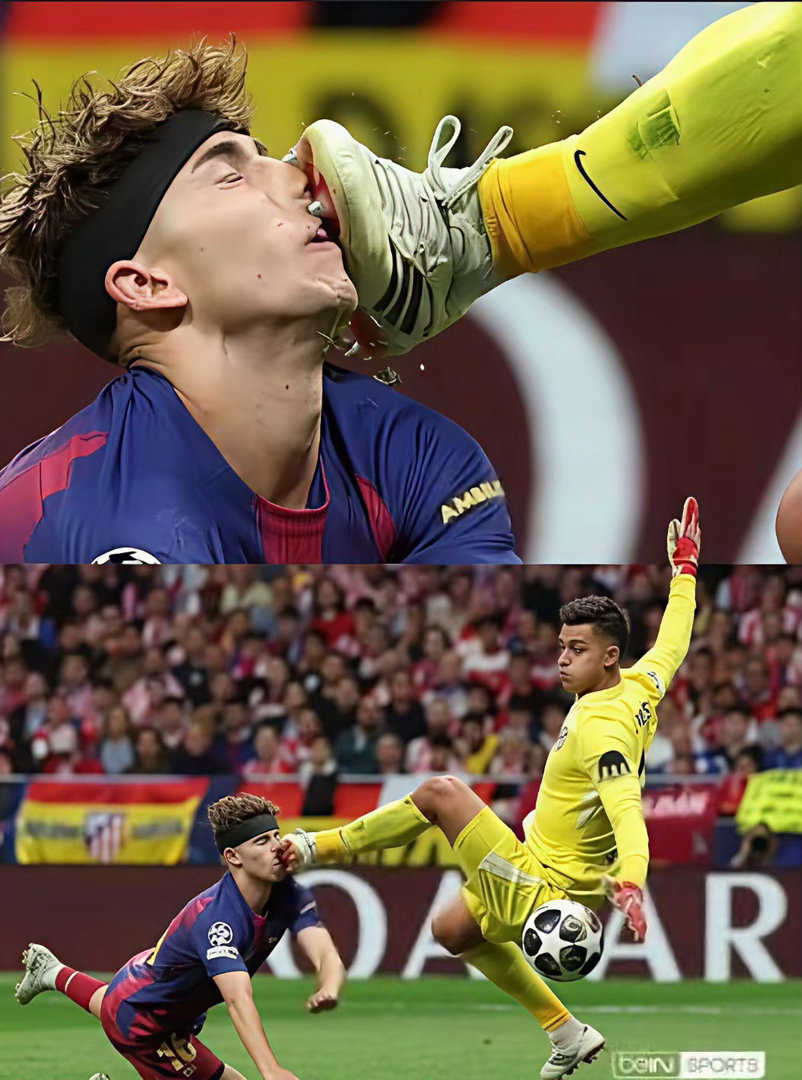 马竞门将穆索谈费尔明·洛佩斯踩踏事件时坚定表示：这哪可能是点球？绝对不是！我为他