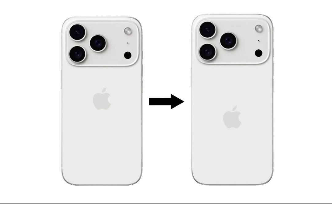 据说iPhone17Pro的后盖Logo徽标位置，会向下居中调整。大家觉得调