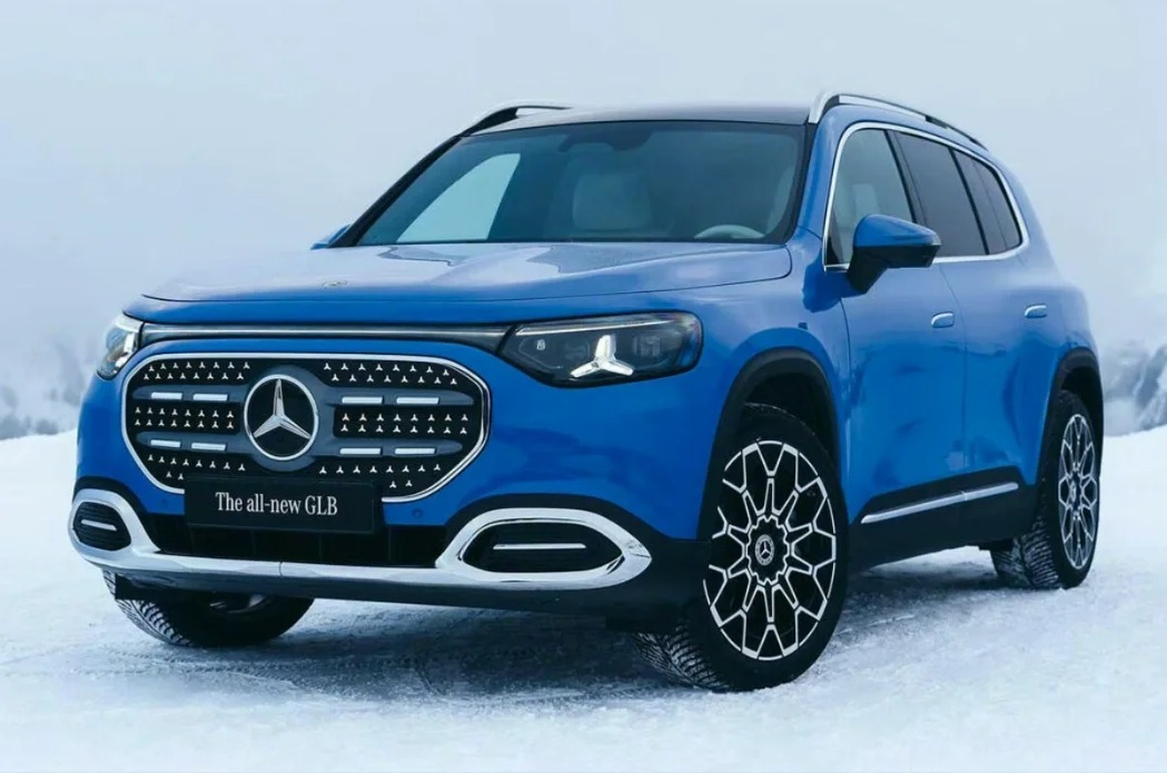 全新奔驰GLB发布了，跟前一代差不多，外观变化不大，总体来说还是方正的造型，可选