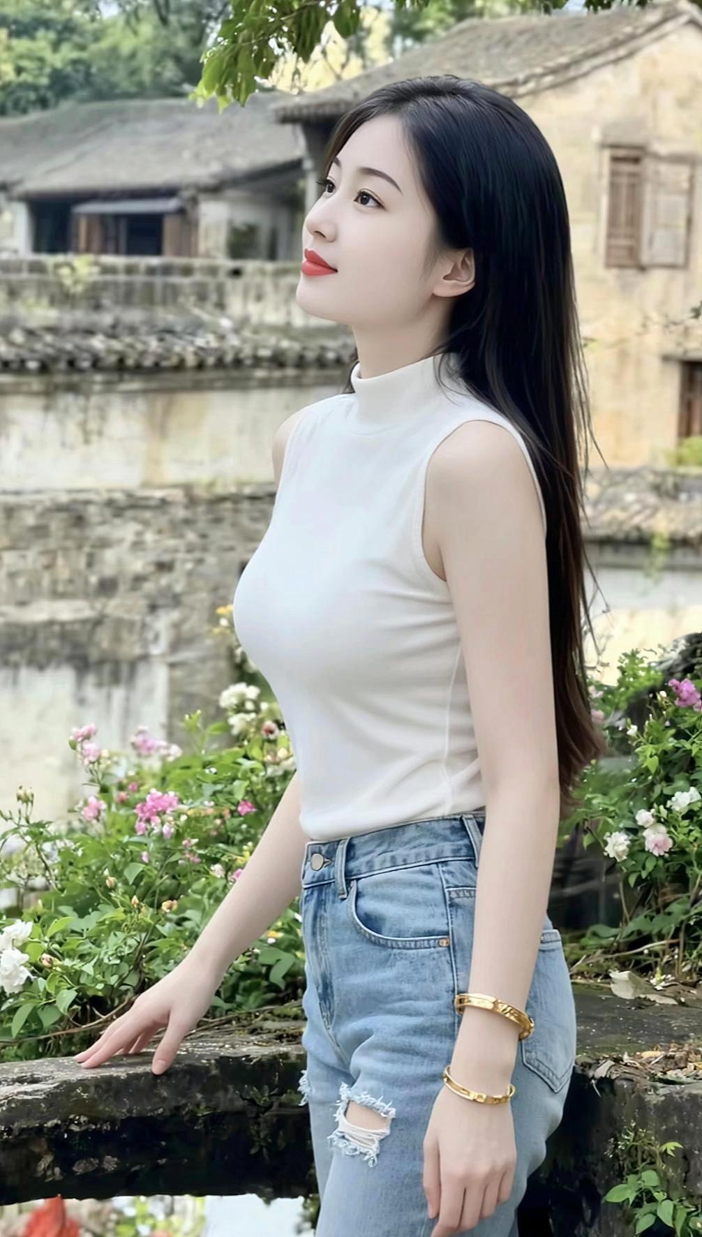 清纯甜美休闲减龄穿搭气质美女日常生活随手一拍都是美景