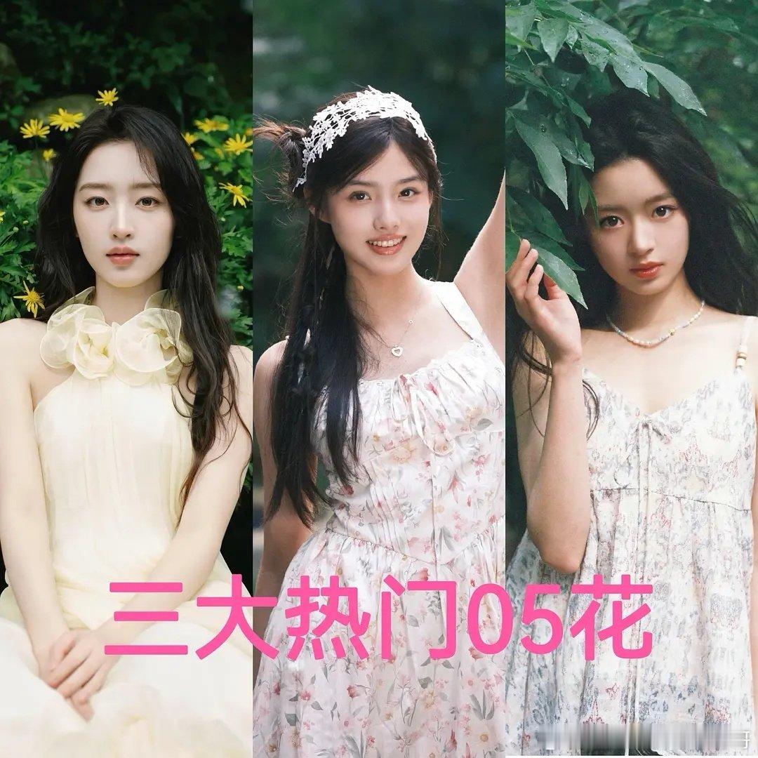 热门05花：邓恩熙、艾米、黄杨钿甜，目前都演过大制作女主了，看好谁做051​