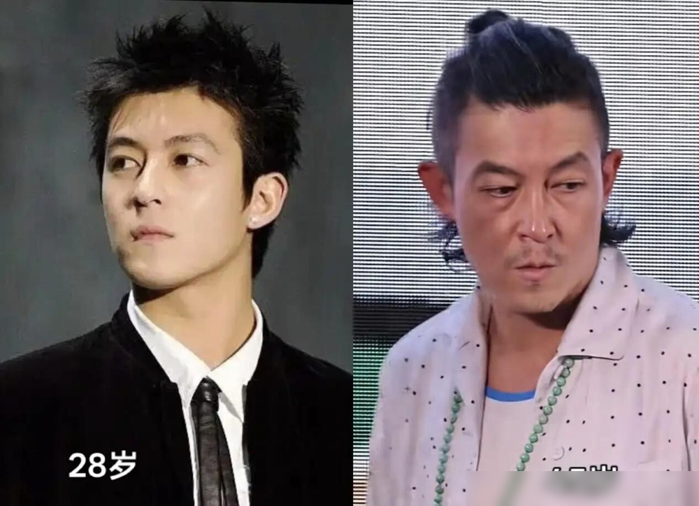 45岁陈冠希和48岁黄晓明同框，评论区炸了。健身教练说了一句大实话：陈冠希不是老了，是压根不练。素颜