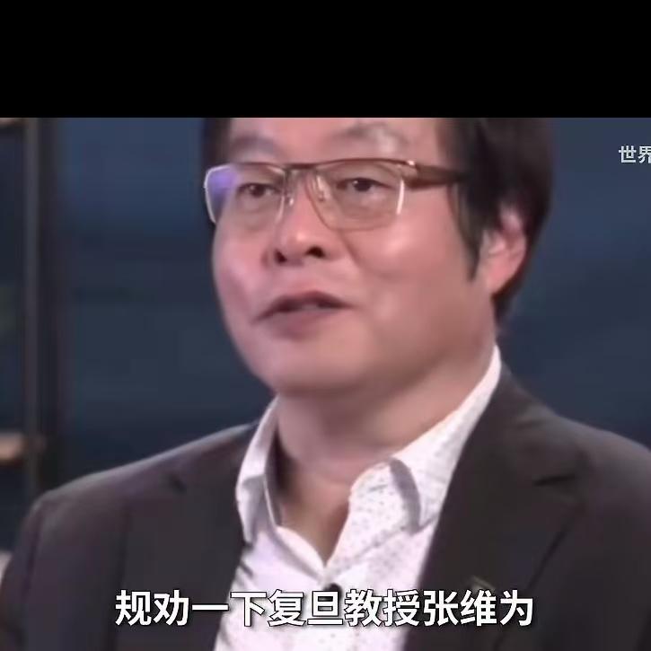 这个人大家都认识吧？这才是妥妥的公知，他竟然诋毁张维为教授。他说张教授在诋毁美国