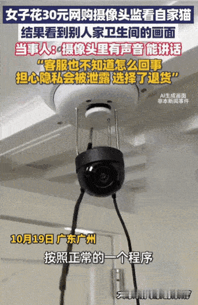 “彻底解释不清了！”广州一女子为了看自家猫，特意花30元买了个监控，结果，她一打
