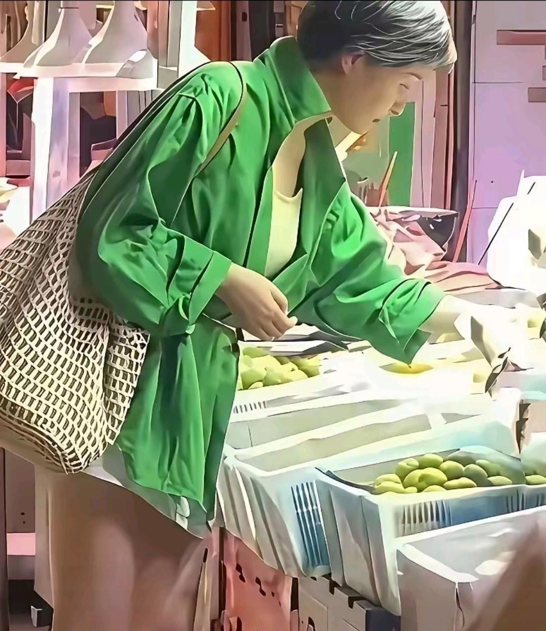 明星吴越，她都不染发了，我觉的挺好的，有一种自然的美。