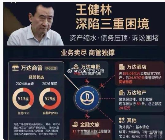 王健林又背上超30亿债务王健林名下贷款公司股权遭法院变卖两年前的一笔担保，让王