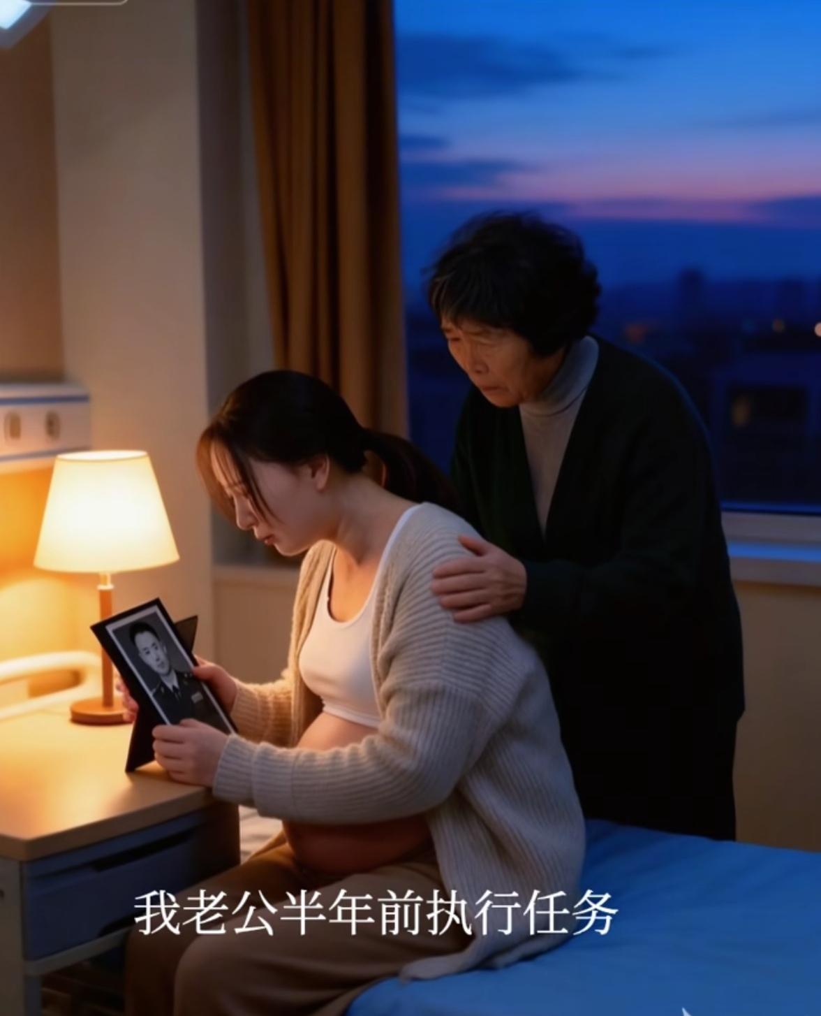 太难喽？​躺在医院等待分娩时，噩耗传来，老公执行任务时不幸殉职，永远的回不