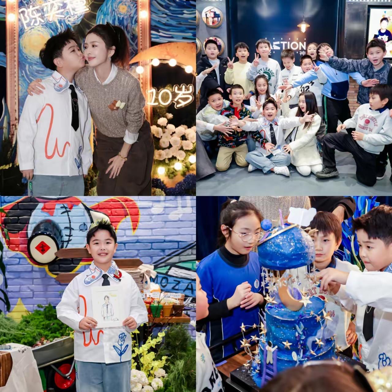 看了佟丽娅给儿子办的10岁生日会，才算明白啥叫“现实版童话”。专门请婚礼策